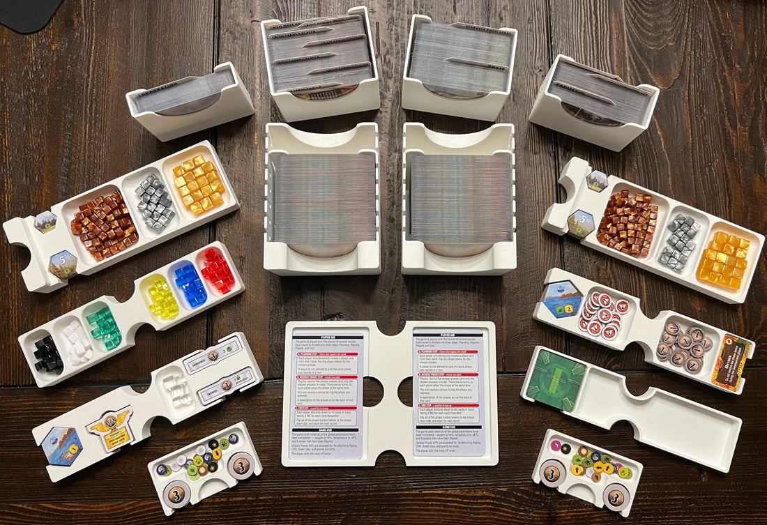 Terraforming Mars: Ares Expedition Insert / Organizer - Holds Discovery, Foundations, and Crisis Expansions